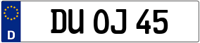 Trailer License Plate